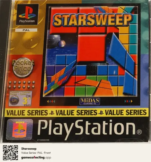 Starsweep PlayStation, PAL box front