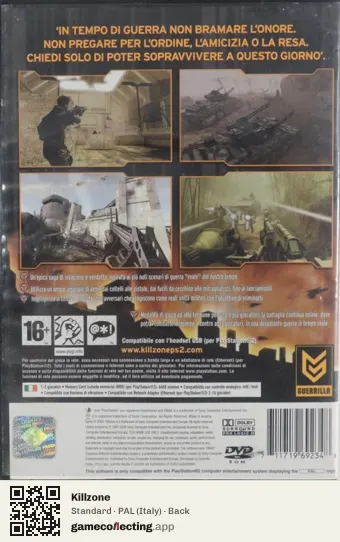 Killzone PlayStation 2, Italy box back