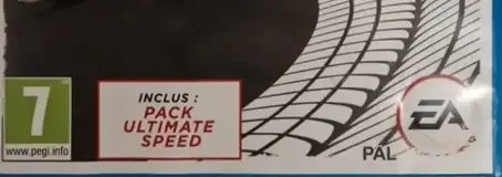 Need for Speed: Most Wanted U, the PEGI square on its front