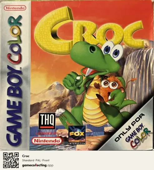 Croc Game Boy Color, PAL box front
