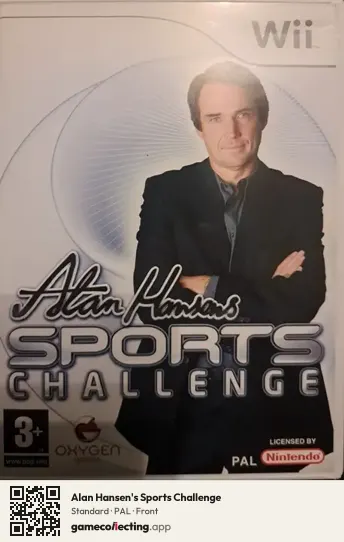 Alan Hansen's Sports Challenge Nintendo Wii, PAL box front