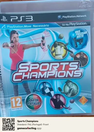 Sports Champions PlayStation 3, Portugal box front