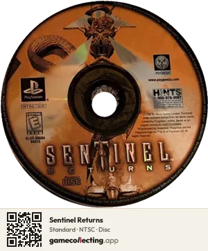 Sentinel Returns PlayStation, NTSC disc