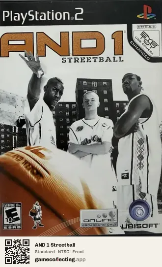 AND 1 Streetball PlayStation 2, NTSC box front
