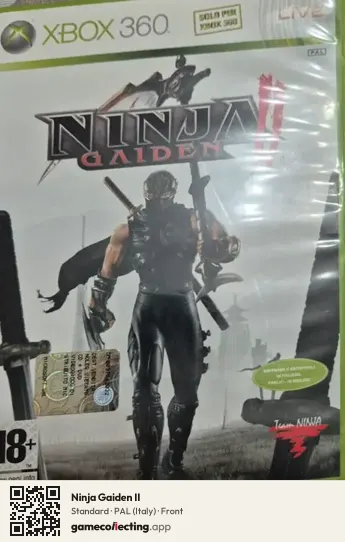 Ninja Gaiden II Xbox 360, Italy box front
