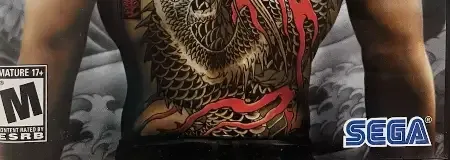 Yakuza, the ESRB box on its front