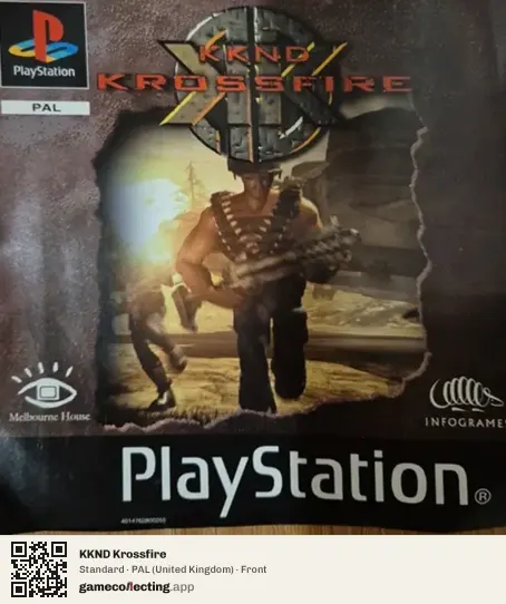 KKND Krossfire PlayStation, United Kingdom box front