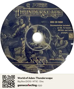 World of Aden: Thunderscape Computer, NTSC disc