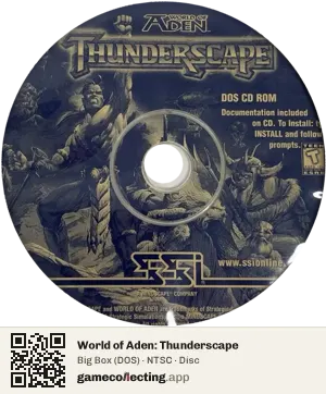 World of Aden: Thunderscape Computer, NTSC disc