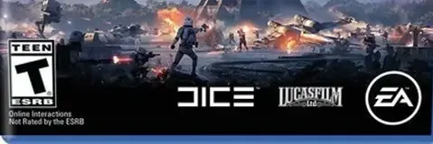 Star Wars Battlefront II, the ESRB box on its front