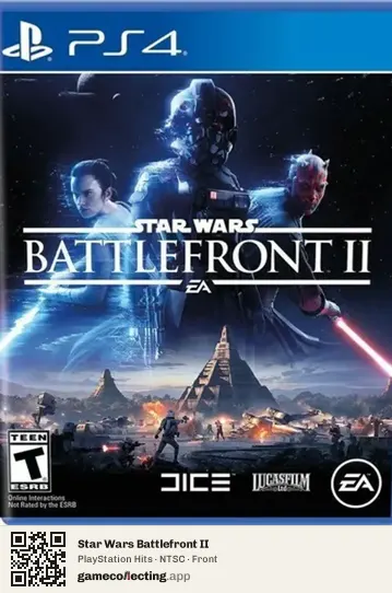 Star Wars Battlefront II PlayStation 4, NTSC box front