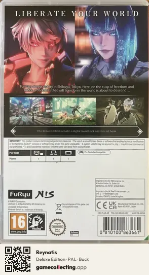 Reynatis Nintendo Switch, PAL box back