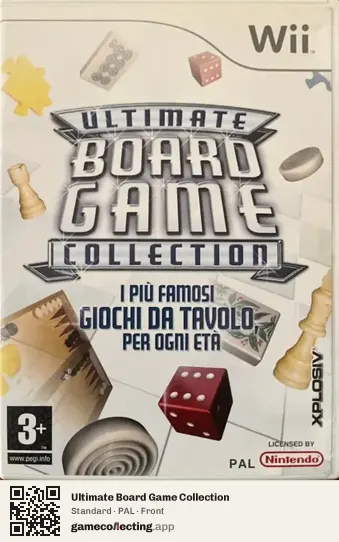 Ultimate Board Game Collection Nintendo Wii, PAL box front
