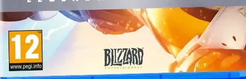 Overwatch, the PEGI square on its front