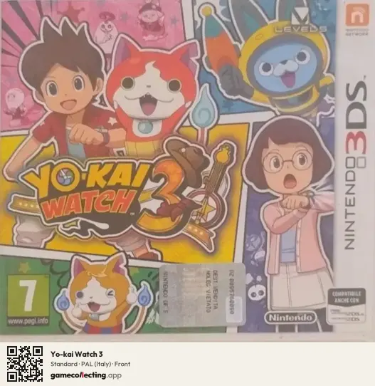 Yo-kai Watch 3 Nintendo 3DS, Italy box front