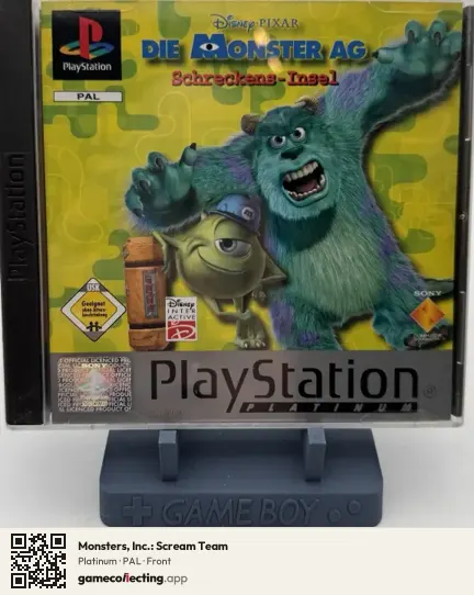 Monsters, Inc.: Scream Team PlayStation, PAL box front