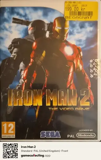 Iron Man 2 Nintendo Wii, United Kingdom box front