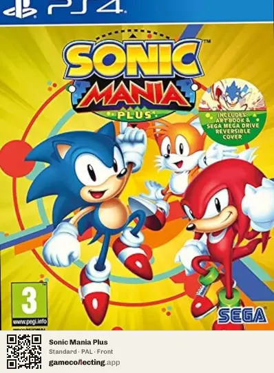 Sonic Mania Plus PlayStation 4, PAL box front