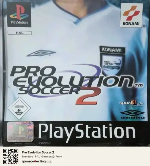 Pro Evolution Soccer 2 PlayStation, Germany box front
