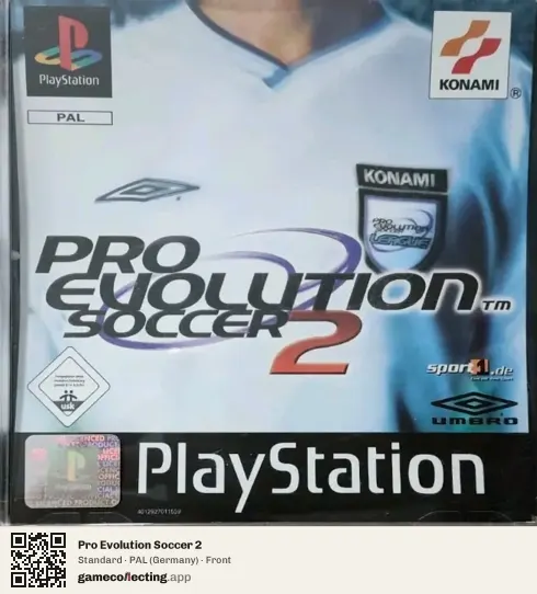 Pro Evolution Soccer 2 PlayStation, Germany box front