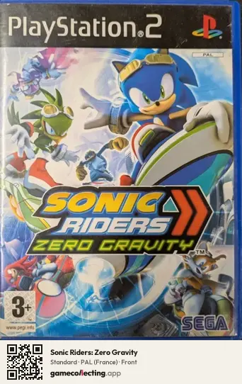 Sonic Riders: Zero Gravity PlayStation 2, France box front
