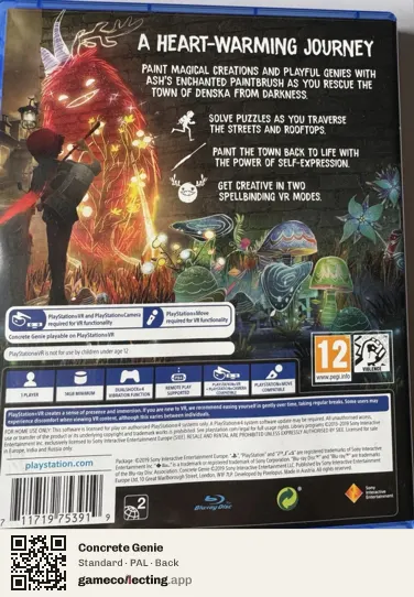 Concrete Genie PlayStation 4, PAL box back