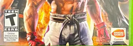 Tekken 6, the ESRB box on its front