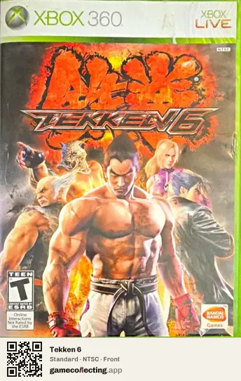 Tekken 6 Xbox 360, NTSC box front