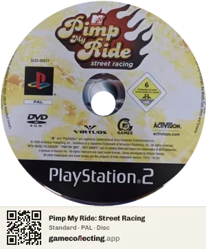Pimp My Ride: Street Racing PlayStation 2, PAL disc