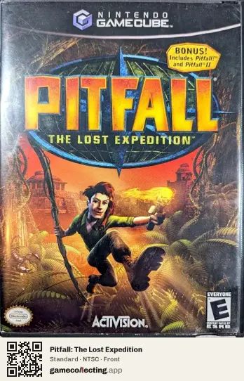 Pitfall: The Lost Expedition Nintendo GameCube, NTSC box front