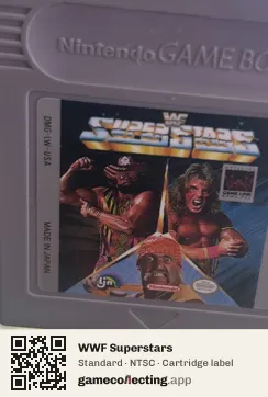 WWF Superstars Game Boy, NTSC cartridge label