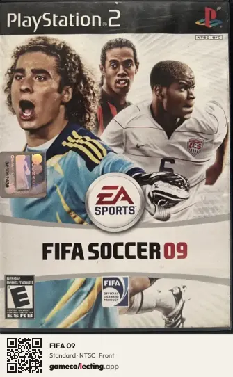 FIFA 09 PlayStation 2, NTSC box front