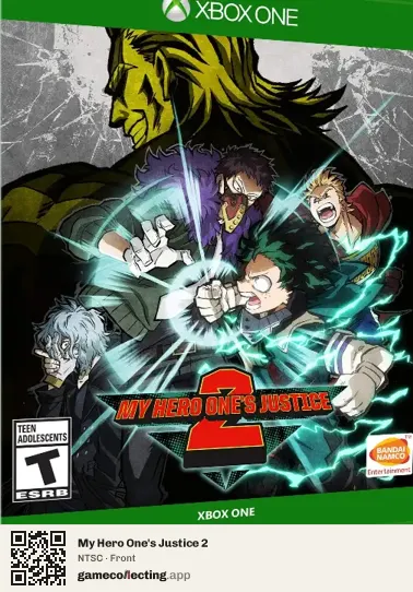 My Hero One's Justice 2 Xbox One, NTSC box front