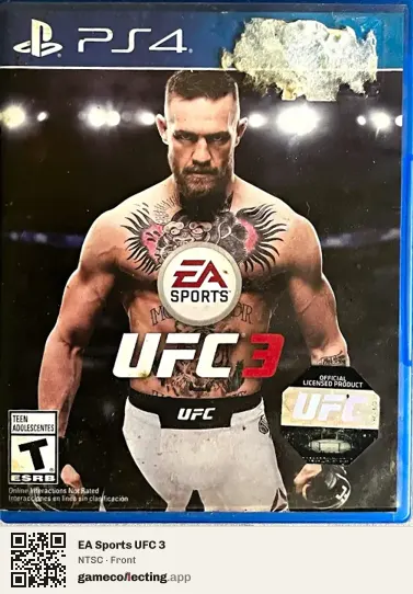 EA Sports UFC 3 PlayStation 4, NTSC box front