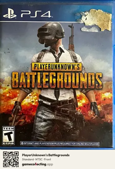 PlayerUnknown's Battlegrounds PlayStation 4, NTSC box front