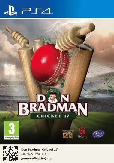 Don Bradman Cricket 17 PlayStation 4, PAL box front