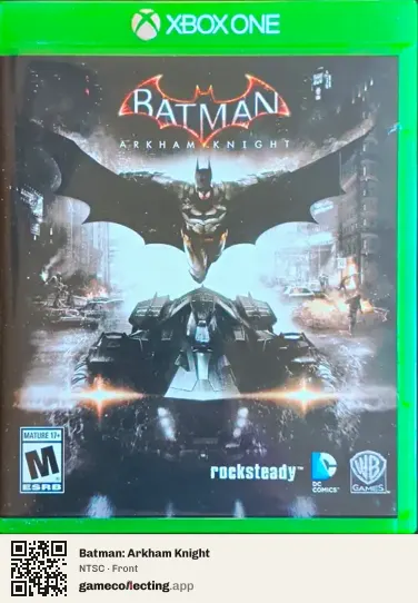 Batman: Arkham Knight Xbox One, NTSC box front
