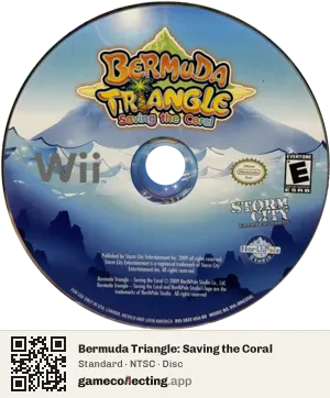 Bermuda Triangle: Saving the Coral Nintendo Wii, NTSC disc