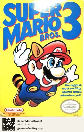 Super Mario Bros. 3 Nintendo Entertainment System, NTSC box front