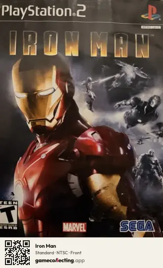 Iron Man PlayStation 2, NTSC box front
