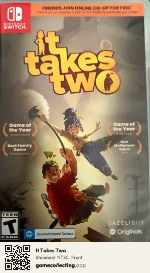 It Takes Two Nintendo Switch, NTSC box front