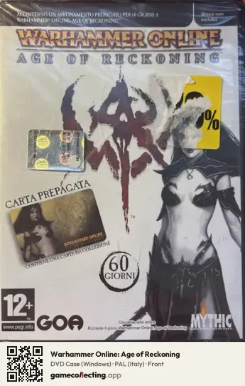 Warhammer Online: Age of Reckoning Computer, Italy box front