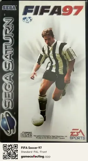 FIFA Soccer 97 Sega Saturn, PAL box front