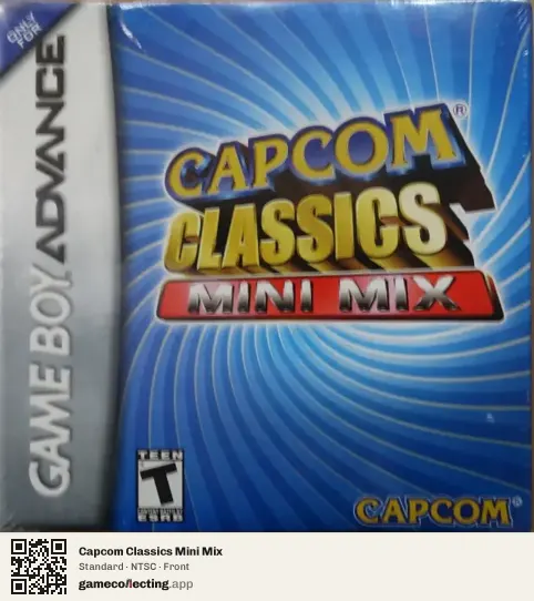Capcom Classics Mini Mix Game Boy Advance, NTSC box front