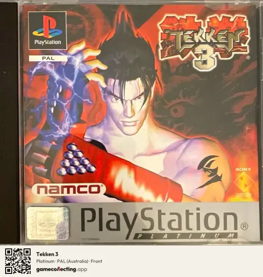 Tekken 3 PlayStation, Australia box front