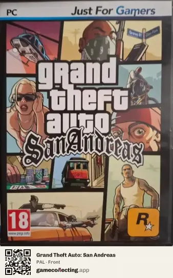 Grand Theft Auto: San Andreas Computer, PAL box front
