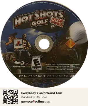 Everybody's Golf: World Tour PlayStation 3, NTSC disc