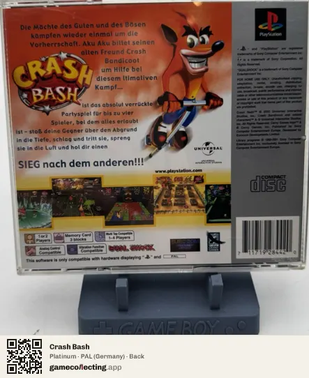 Crash Bash PlayStation, Germany box back