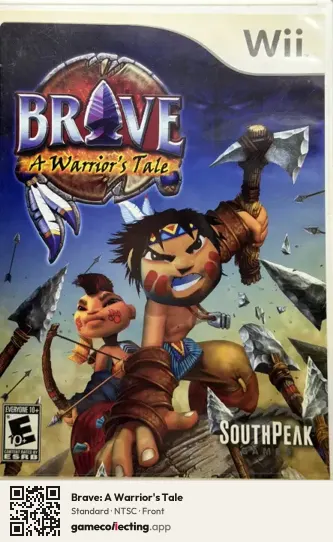 Brave: A Warrior's Tale Nintendo Wii, NTSC box front
