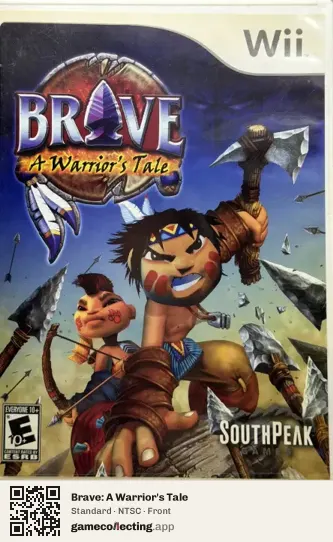 Brave: A Warrior's Tale Nintendo Wii, NTSC box front